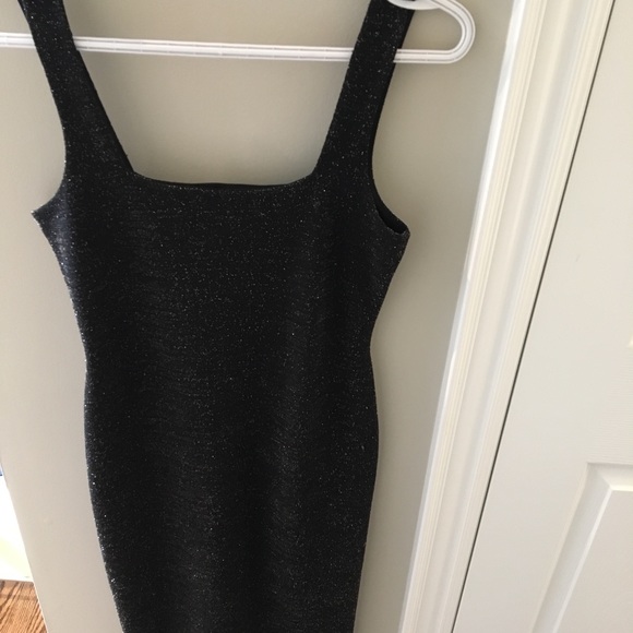 Poison & Ivy Sparkly Black Semi Form-fitting Dress - Picture 3 of 4
